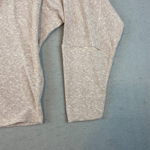 We the Free Womens Sz L Sweater Tan Heathered Cowl Neck - Picture 4 of 12